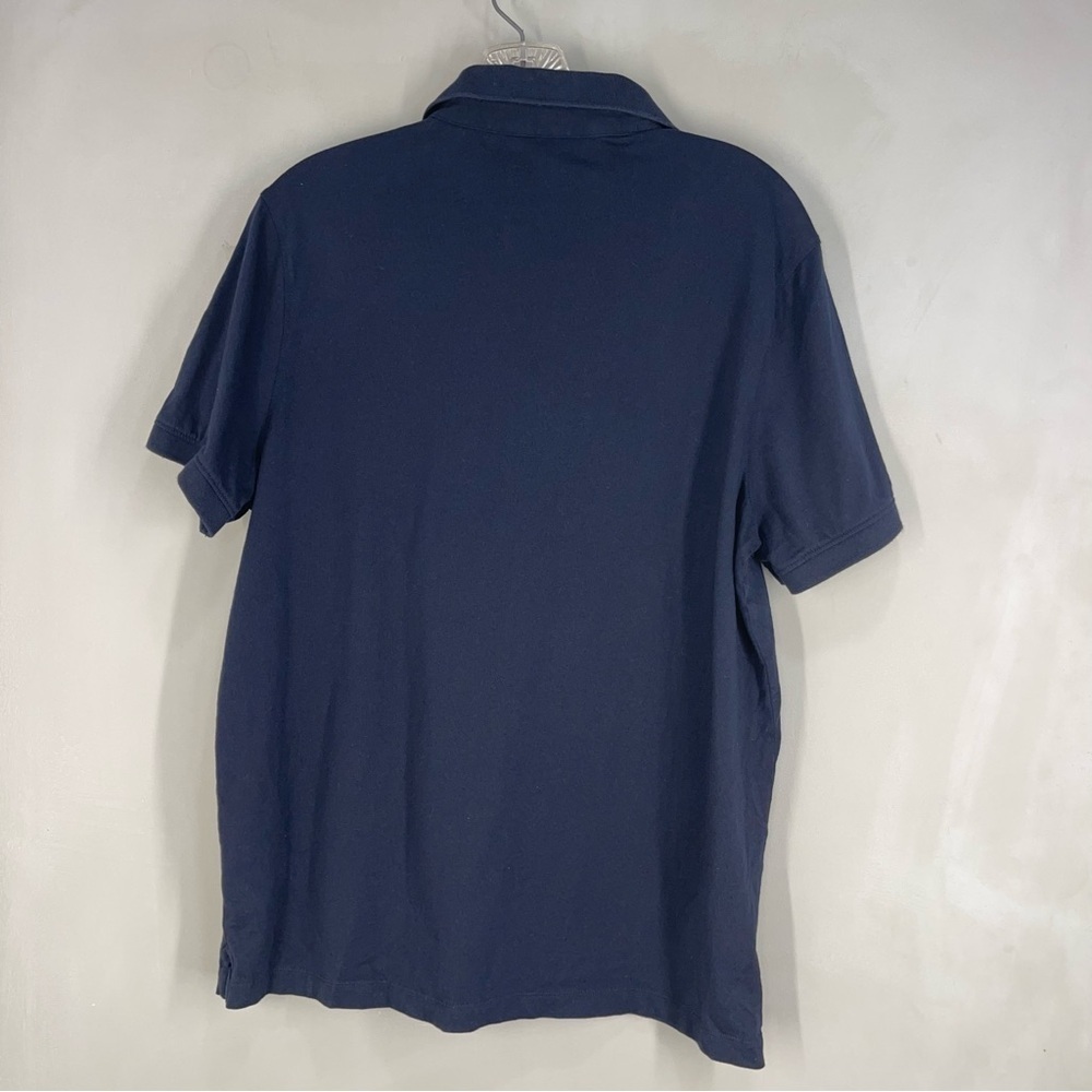 Michael Kors Mens Medium Pima Cotton Polo Shirt Blue Short Sleeve Pullover M - Picture 4 of 7
